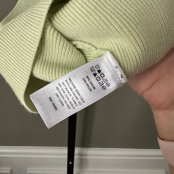 House of Harlow 1960 Criss-Cross Halter Ribbed Knit Tank Top - L - Picture 4 of 4